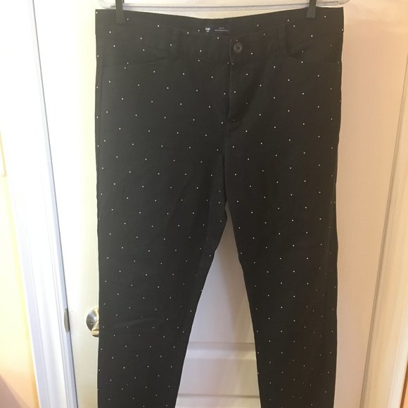 Gap Pin Dot Black Slim Pants - Picture 2 of 4